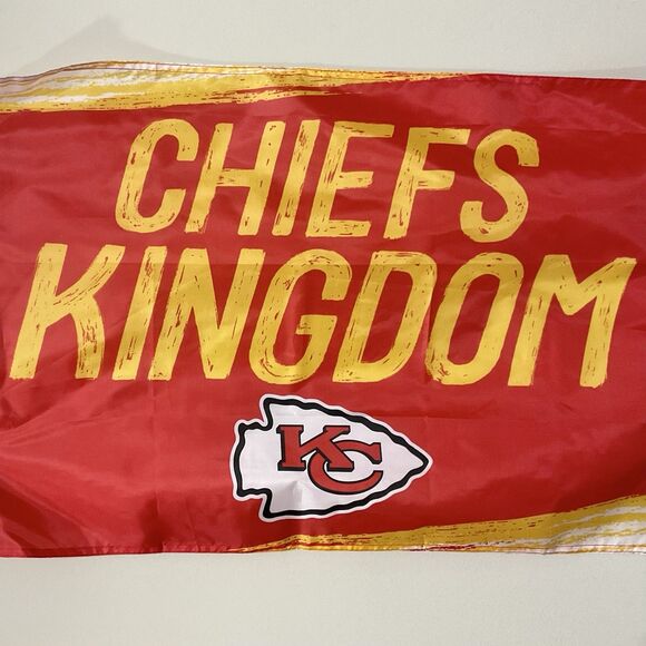 Chiefs Flag 2021 Kansas City KC Chiefs Kingdom Red Friday Flag McDonalds - Picture 2 of 4